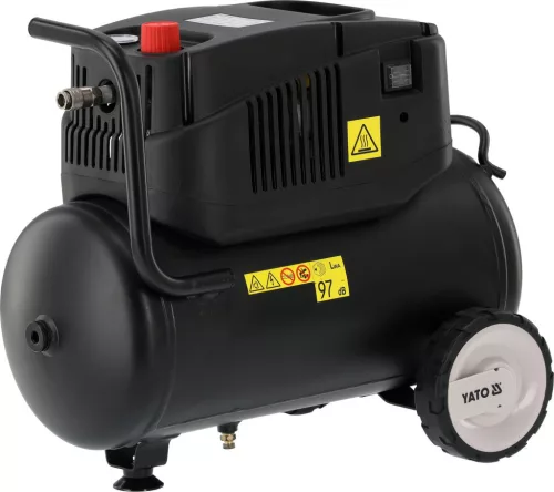 YATO Kompresszor olajmentes, 24 l, 1200 W, 8 bar, 180 l/perc (YT-23343)