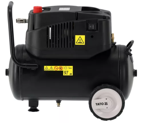 YATO Kompresszor olajmentes, 24 l, 1200 W, 8 bar, 180 l/perc (YT-23343)