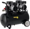 YATO Kompresszor 50 literes tartállyal, olajmentes csendes kivitel, 1,5 kW, 280 l/perc, 8 bar (YT-23345)