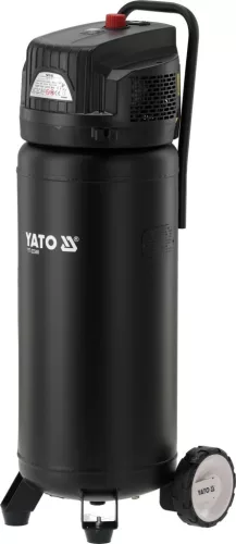 YATO Kompresszor 50 literes álló tartállyal, olajmentes rendszerrel, 1500 W, 220 l/perc, 10 bar (YT-23348)