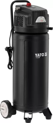 YATO Kompresszor 50 literes álló tartállyal, olajmentes rendszerrel, 1500 W, 220 l/perc, 10 bar (YT-23348)