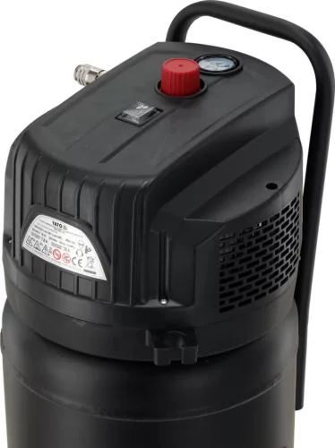 YATO Kompresszor 50 literes álló tartállyal, olajmentes rendszerrel, 1500 W, 220 l/perc, 10 bar (YT-23348)
