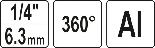 YATO Levegős csuklós idom  1/4 " (YT-24130)