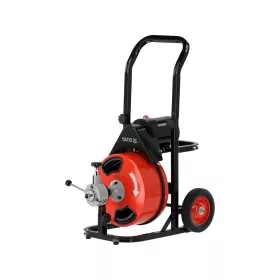   YATO Elektromos csőtisztító gép 15,4 m spirállal, 300 W, 50–100 mm csövekhez (YT-25055)