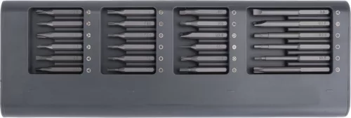 YATO Akkumulátoros precíziós csavarhúzó készlet elektronikai javításhoz, 3,7 V, 51 részes, S2 bitekkel (YT-25763)