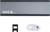 YATO Akkumulátoros precíziós csavarhúzó készlet elektronikai javításhoz, 3,7 V, 51 részes, S2 bitekkel (YT-25763)