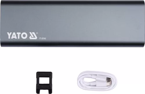YATO Akkumulátoros precíziós csavarhúzó készlet elektronikai javításhoz, 3,7 V, 51 részes, S2 bitekkel (YT-25763)