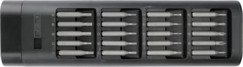 YATO Csavarhúzó készlet precíziós elektronikai szereléshez, akkumulátoros 3,7 V, 21 részes, 20 db S2 bittel (YT-25765)