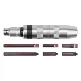   YATO Ütvecsavarhúzó készlet lapos és Phillips bitekkel, 1/2”, 7 részes (YT-2801)