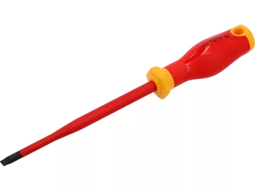 YATO Szigetelt lapos csavarhúzó 6,5 × 150 mm, extra vékony szárral (YT-282645)