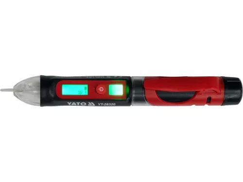 YATO FÁZISKERESŐ ÉRINTÉSMENTES MÉRÉS 12-1000 V SZIGETELT LCD KIJELZŐVEL (YT-28320)