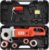 YATO Elektromos csőmenetvágó gép készlet acélcsőhöz, 1/2”–1-1/4”, 2230 W, 450 Nm (YT-29011)