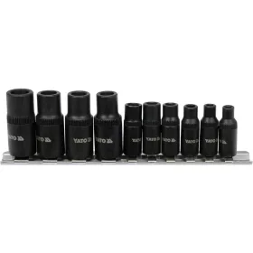   YATO MENETFÚRÓ DUGÓKULCS ADAPTER KÉSZLET 10 RÉSZES 1/4", 3/8" (YT-29280)