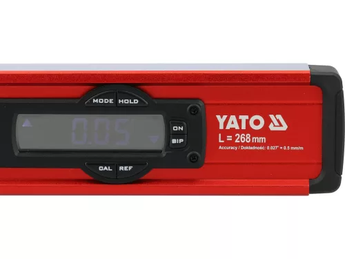 YATO Mini digitális vízmérték erős mágnessel, 268 mm (10,5") (YT-30396)