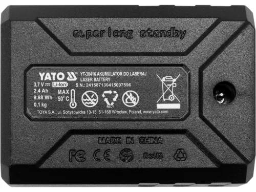 YATO Akkumulator lézerekhez 2400mAh (YT-30416)