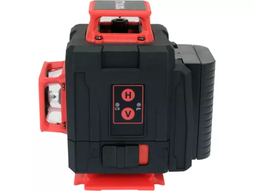 YATO 4D A+ Vonallézer 1/4", zöld, IP54, 520-530nm, 30m (2x4,0Ah/3,7V) + mini állvány   16 LÉZERVONAL (YT-30417)