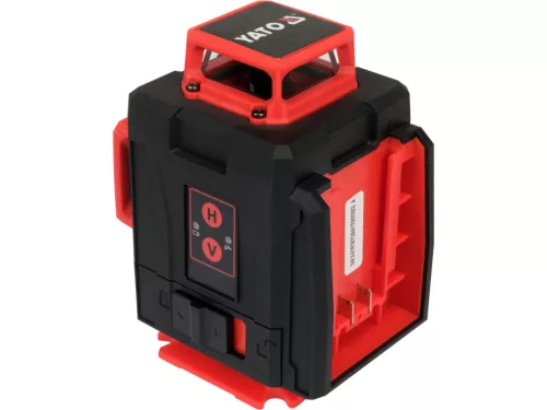 YATO 4D A+ Vonallézer 1/4", zöld, IP54, 520-530nm, 30m (2x4,0Ah/3,7V) + mini állvány   16 LÉZERVONAL (YT-30417)