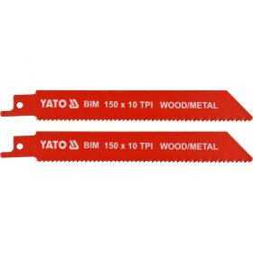   YATO Szablyafűrészlap 150 mm/10TPI bimetál (2 db/cs) (YT-33930)
