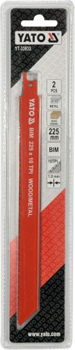 YATO Fa-fém penge 225mm 2 db 10TPI (YT-33933)