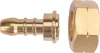 YATO Gázpalack csatlakozó tömlőcsonkkal, sárgaréz, 21,8 mm balmenet, 9–10 mm-es gáztömlőhöz (YT-36803)