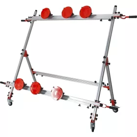   YATO ÜVEGlap TARTÓ-SZÁLLÍTÓ ÁLLVÁNY 6 db TAPADÓ TAPPANCCSAL, 1600 x 3600 mm, 150 kg-ig (YT-37090)