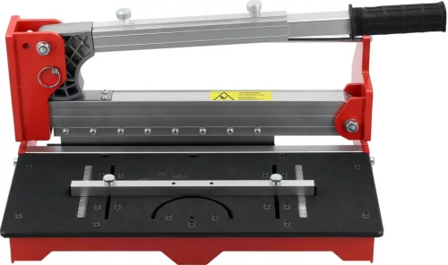YATO Laminált- és vinyl padlóvágó 300 mm, max. 16 mm vastagsághoz, 0–90° szögvágással (YT-37305)