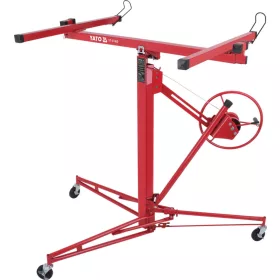   YATO Gipszkarton lapemelő 68 kg, 1,4–3,4 m munkamagasság, kézi emelőmechanizmussal (YT-37460)