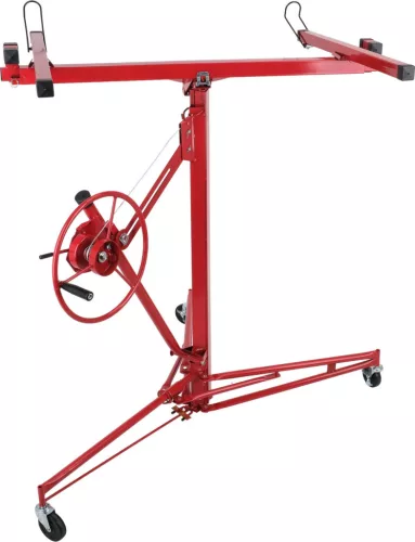 YATO Gipszkarton lapemelő 68 kg, 1,4–3,4 m munkamagasság, kézi emelőmechanizmussal (YT-37460)