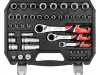 YATO Átmenő dugókulcs készlet 47 részes, 1/4”, 3/8” és 1/2”, hosszú csavarokhoz (YT-38651)