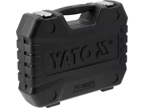 YATO Átmenő dugókulcs készlet 47 részes, 1/4”, 3/8” és 1/2”, hosszú csavarokhoz (YT-38651)