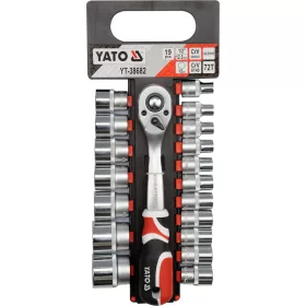 YATO Dugókulcs készlet 19 db 1/2" (YT-38682)