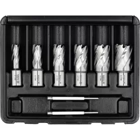   YATO Koronafúró készlet mágneses fúrógéphez, HSS, Weldon, 12–27 mm, 8 részes (YT-43400)