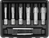 YATO Koronafúró készlet mágneses fúrógéphez, TCT, Weldon, 12–27 mm, 8 részes (YT-43410)