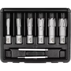   YATO Koronafúró készlet mágneses fúrógéphez, TCT, Weldon, 12–27 mm, 8 részes (YT-43410)