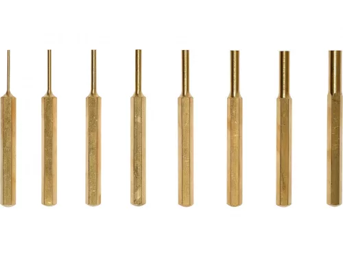 YATO Csapszegkiütő készlet sárgarézből, 1,5–7,8 mm, 8 részes (YT-47124)