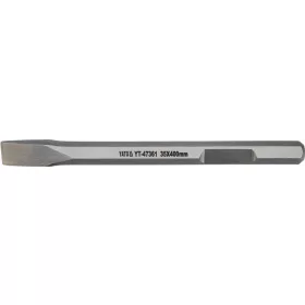   YATO Betonvéső lapos kivitelben bontókalapácshoz, HEX 28 mm, 35 × 400 mm (YT-47361)