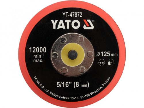 YATO TÉPŐZÁRAS GUMITÁNYÉR 125 MM 5/16" (YT-47872)