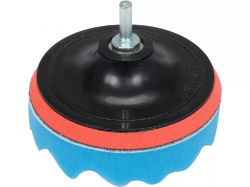 YATO Tépőzáras polírozókorong készlet 12 részes, 125 mm, M14 adapterrel (YT-47931)