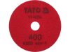 YATO TÉPŐZÁRAS GYÉMÁNT CSISZOLÓ ÉS POLÍROZÓKORONG 100 MM / P400 VIZES/SZÁRAZ (YT-48203)