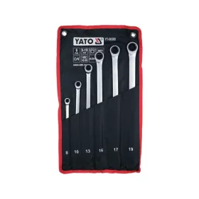   YATO Extra hosszú racsnis csillagkulcs készlet 8–19 mm, 90 fogas, 6 részes (YT-50385)