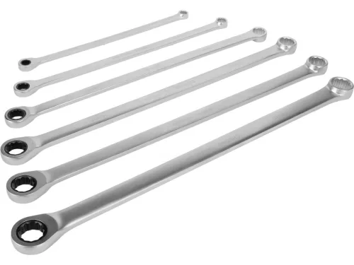 YATO Extra hosszú racsnis csillagkulcs készlet 8–19 mm, 90 fogas, 6 részes (YT-50385)