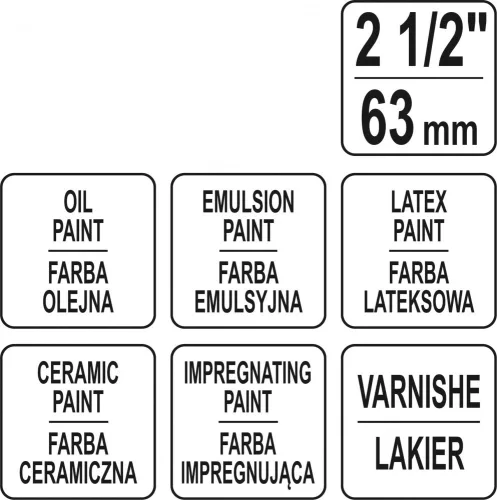 YATO Ecset angol M2.5 " (YT-54503)