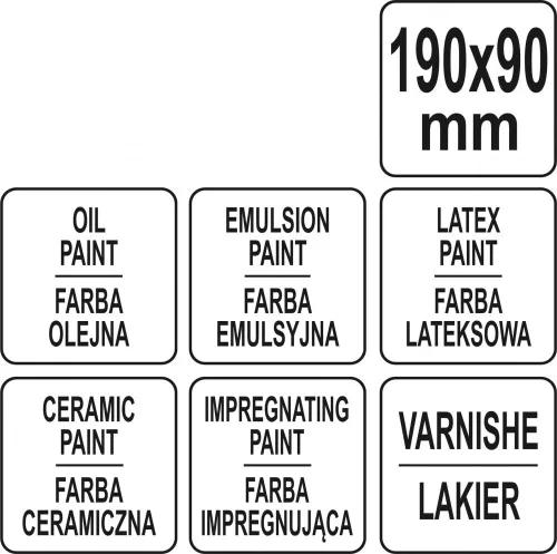 YATO Szakmai Ecset E90X190 (YT-54652)
