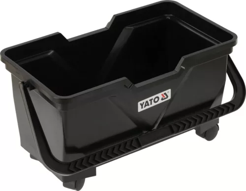 YATO Burkolóvödör készlet fugázáshoz és csempemosáshoz, 25 liter, 2 szivaccsal, 4 fékezhető kerékkel (YT-54760)
