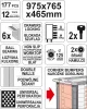 YATO Szerszámkocsi szerszámokkal 177 részes, 6 fiókos műhelykocsi (YT-55300)