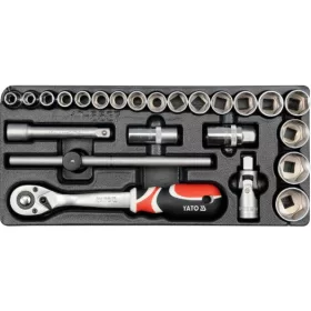   YATO Dugókulcs készlet 24 részes 1/2" (fiókbetét) (YT-5537)
