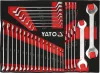 YATO Csillag-villáskulcs, villáskulcs és csillagkulcs készlet EVA tálcában, 6–32 mm, 34 részes (YT-55493)