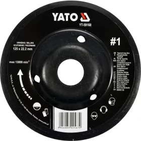 YATO Kúpos Ráspolykorong durva #1 125 mm (YT-59167)