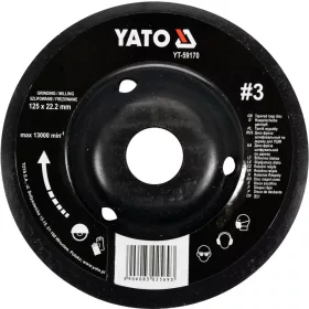 YATO Kúpos Ráspolykorong közepes #3 125mm (YT-59170)