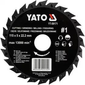 YATO Ráspolyos vágótárcsa 115mm (YT-59171)